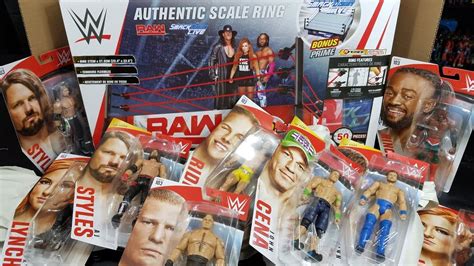 Huge Wwe Unboxing Ring Playset Raw And Smackdown New Action Figures