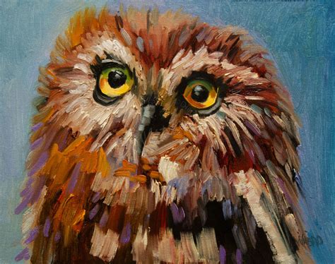 Wildlife Art Of The West Artoutwest Owl Painting Animal