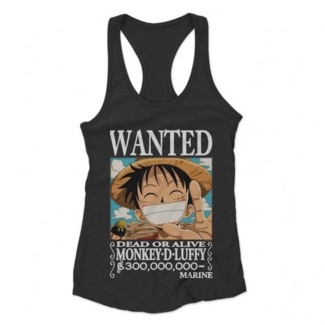 All posts are nsfw by default. Anime One Piece Wanted Luffy Women's Racerback Tank Top di ...