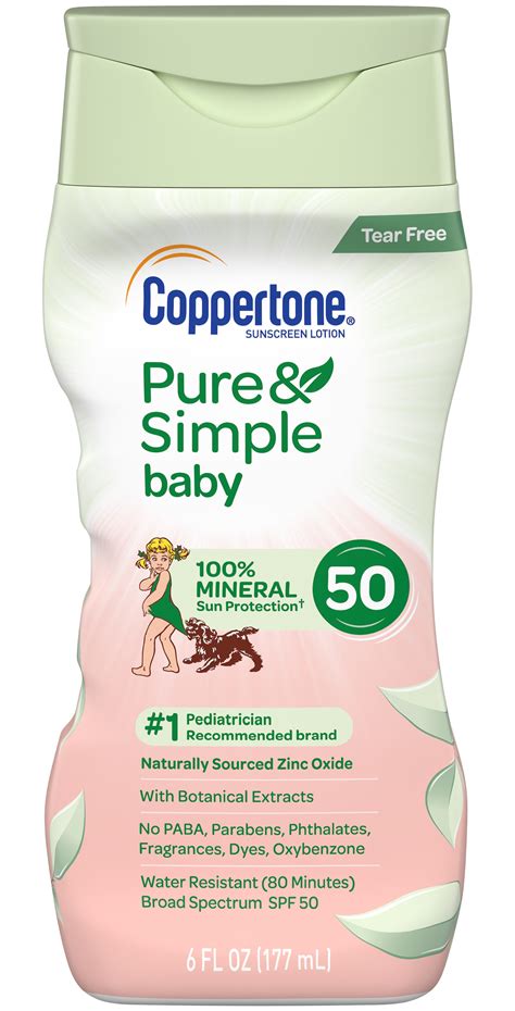 Coppertone Pure And Simple Baby Tear Free Spf 50 Ingredients Explained