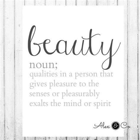 Printable Art Definition Of Beauty By Alexandcoprintables 500