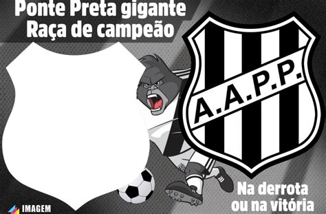 There is an image in the logo and black and white color combination in the logo. Ponte Preta Logo Png : Ponte Preta Gorilas Salao Oval ...