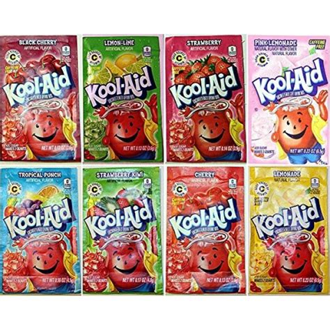 Kool Aid Drink Mix 8 Flavors Variety Pack 48 Packets