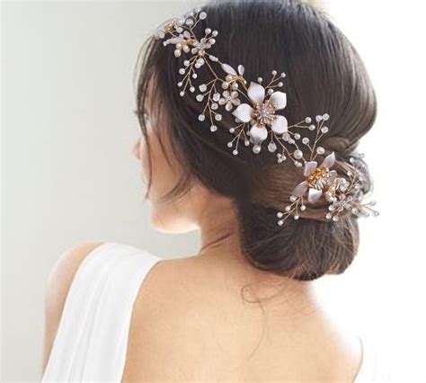 Sparkly Hair Accessories Pearl Wedding Headpiece Bridal Hair Jewelry