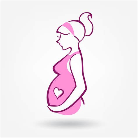 Pregnant Woman Sticker 478786 Vector Art At Vecteezy