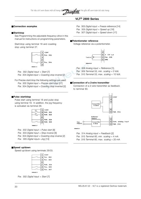 Danfoss Vlt 2800 Wiring Diagram - Kelvinatrina