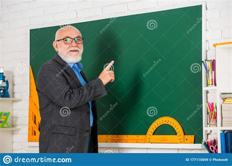 Mature Man Enjoying Job Teacher Going To Continue Embracing New Roles