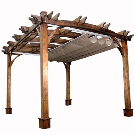Outdoor Living Today 10 Ft X 12 Ft Arched Breeze Cedar Pergola With