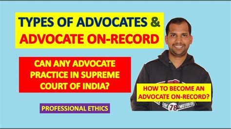 Advocate On Record Types Of Advocates Advocates On Roll