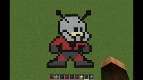 Antman Minecraft Pixel Art Creative Builds 21 Marvels Antman Movie