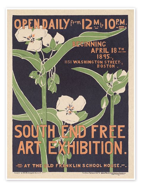 South End Art Exhibition 1895 Vintage Advertisement Dexhibition