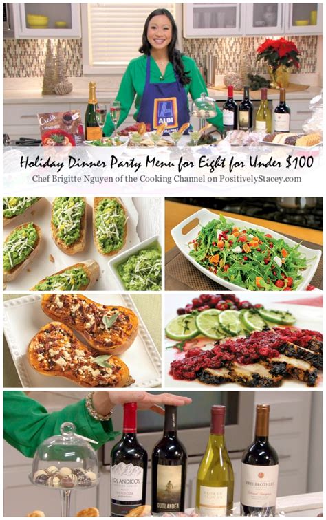 The holiday season is busy, no doubt about it: Holiday Dinner Party Menu for Eight for Under $100