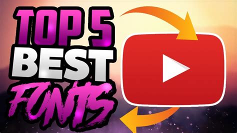 Top 5 Fonts For Youtube Thumbnails And Banners 2017 Eye Catching