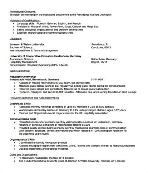 Student cv template, school, college qualifications, job application, graduate, covering letters. 8 Sample Internship Resume Templates for Free | Sample Templates
