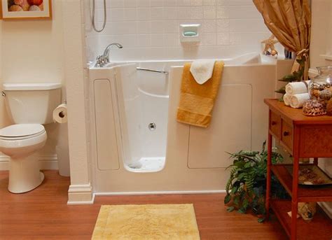 Depending on the bathtub type, it can be nearly impossible to get in and out of a tub without an assistive device like a bath lift or help from a. Walk-In Bathtub for seniors with difficulty in getting in ...