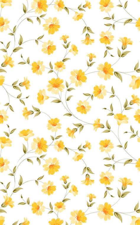 Yellow Flower Wallpaper Pastell Hintergrund Aquarell Hintergrund