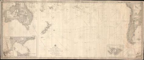 This Chart Of The Indian And Pacific Oceans Compiled Chiefly From