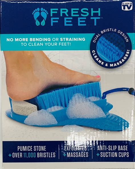 Fresh Feet Foot Scrubber Clean And Massage Your Feet Without Bending