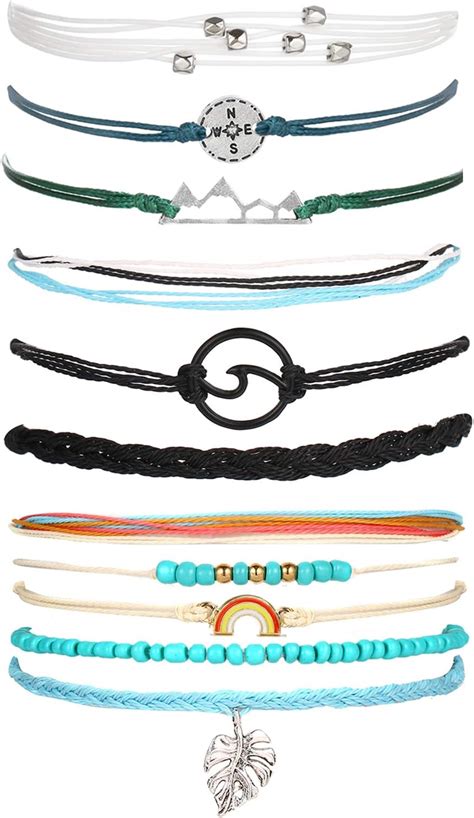 Amazon Com Long Tiantian Vsco Bracelets For Women Wave Bracelet For