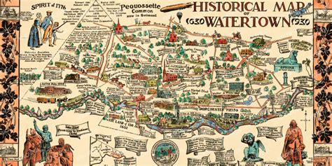 Historical Map Of Watertown Massachusetts From 1930 Knowol