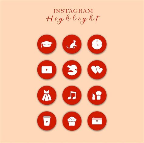 Premium Vector Cute Highlight Instagram Icons