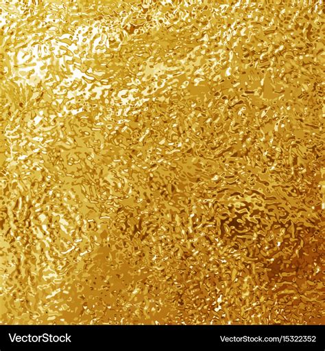 Golden Foil Texture Background Template Royalty Free Vector