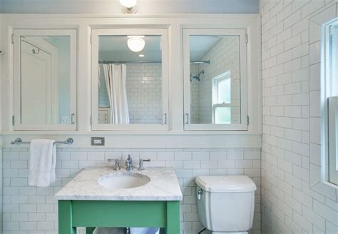 White bathroom medicine cabinet with mirror. Large built in med cab | Bathroom design, Medicine cabinet ...