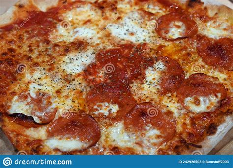 Authentic Italian Pizza Fresh Out Of The Pizza Oven Stock Image Image