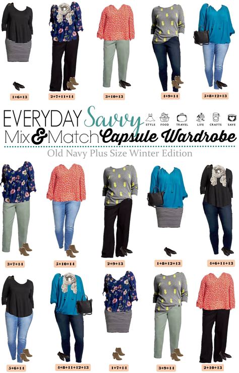 Old Navy Plus Size Capsule Wardrobe Winter To Spring Everyday Savvy