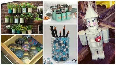 here you have a selection of top 18 creative ideas how to recycle old tin cans check them and