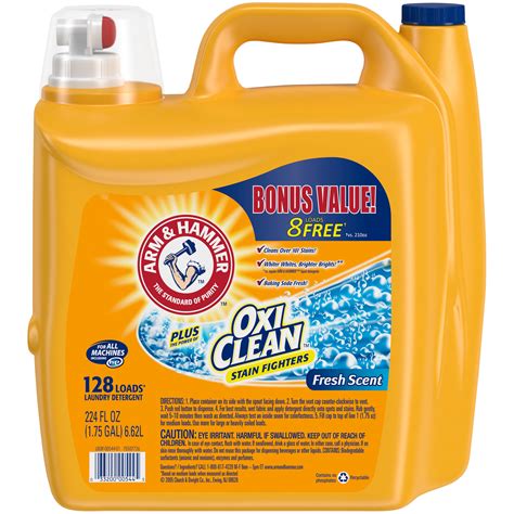 Arm and hammer oxiclean max liquid detergent. Arm & Hammer OxiClean Fresh Scent Liquid Laundry Detergent ...