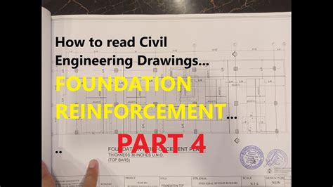 How To Read Civil Engineering Drawingsfoundation Reinforcement