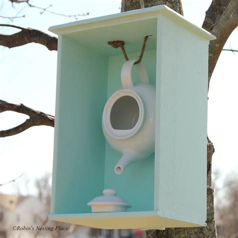 Robins Nesting Place New Teapot Birdhouse Actually Inspired By