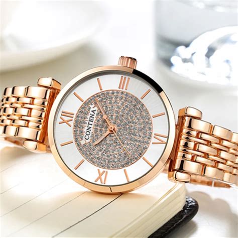 Buy Contena Rose Gold Wrist Watch Women Watches Luxury