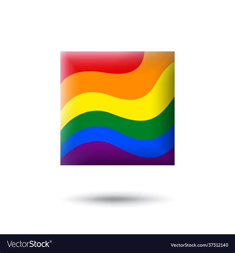 lgbt concept rainbow pride flag lgbtq icon in vector image