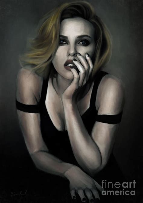 Scarlett Johansson Painting By Art By SAINTIVAN Fine Art America