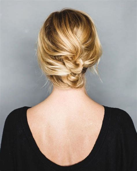 Fix the ends with bobby pins. 60 Updos for Short Hair - Your Creative Short Hair Inspiration