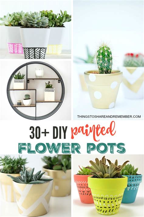 30 Diy Painted Flower Pots