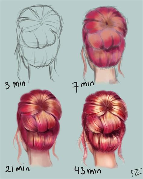 Drawing Bun Step By Step Tutorial By Flo 1