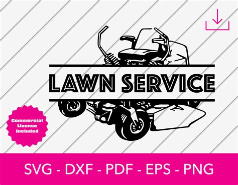 Lawn Care Svg Bundle Lawn Mower Zero Turn Mower Lawn Service