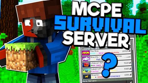 Mcpe Survival Server Minecraft Pe Pocket Edition Youtube