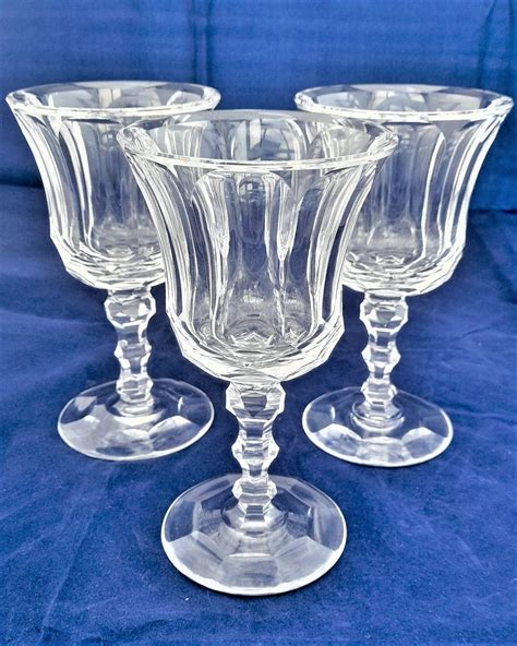 Vintage Waterford Crystal Wine Glasses Cut In The Royal Tara Pattern