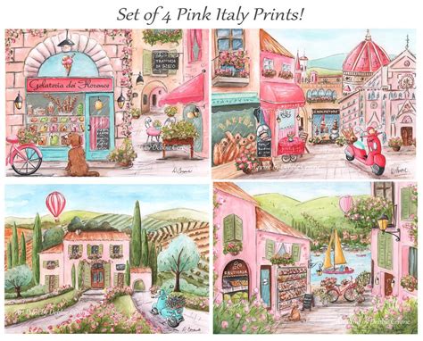 Click the image for larger image size and more details. Italy Travel Theme Girls Bedroom Decor Tuscany Florence ...