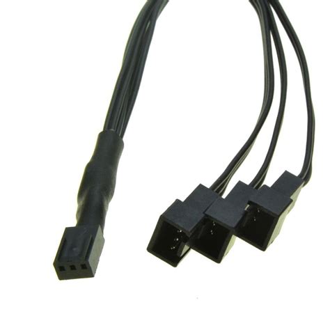 12v 3pin Fan Pwm 1 To 3 Ways Power Supply Extension Cable Y Splitter