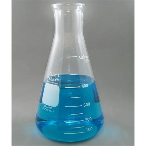 Pyrex 4980 500 Glass Erlenmeyer Flask 500ml