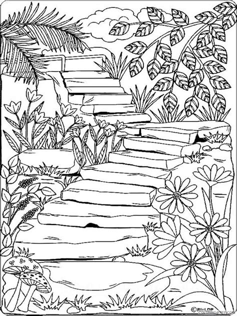 Nature Coloring Pages Adult Nature For Adults 2 Printable 2020 682