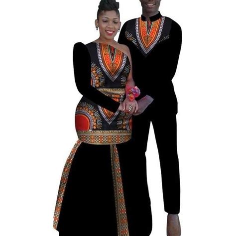 African Couples Sets Man And Women Matching Dashiki Print V11700 In 2021 Couples African
