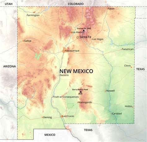 New Mexico Physical Geography Quiz By Mucciniale