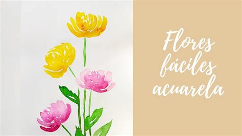 Flores FÁciles Con Acuarela 4 Youtube