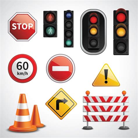 Road Sign Clipart Traffic Signs Svg Bundle Traffic Signs Road Etsy